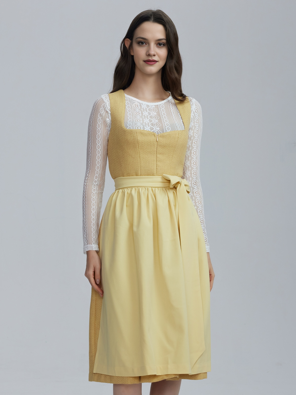 Modernes Dirndl in Gelb