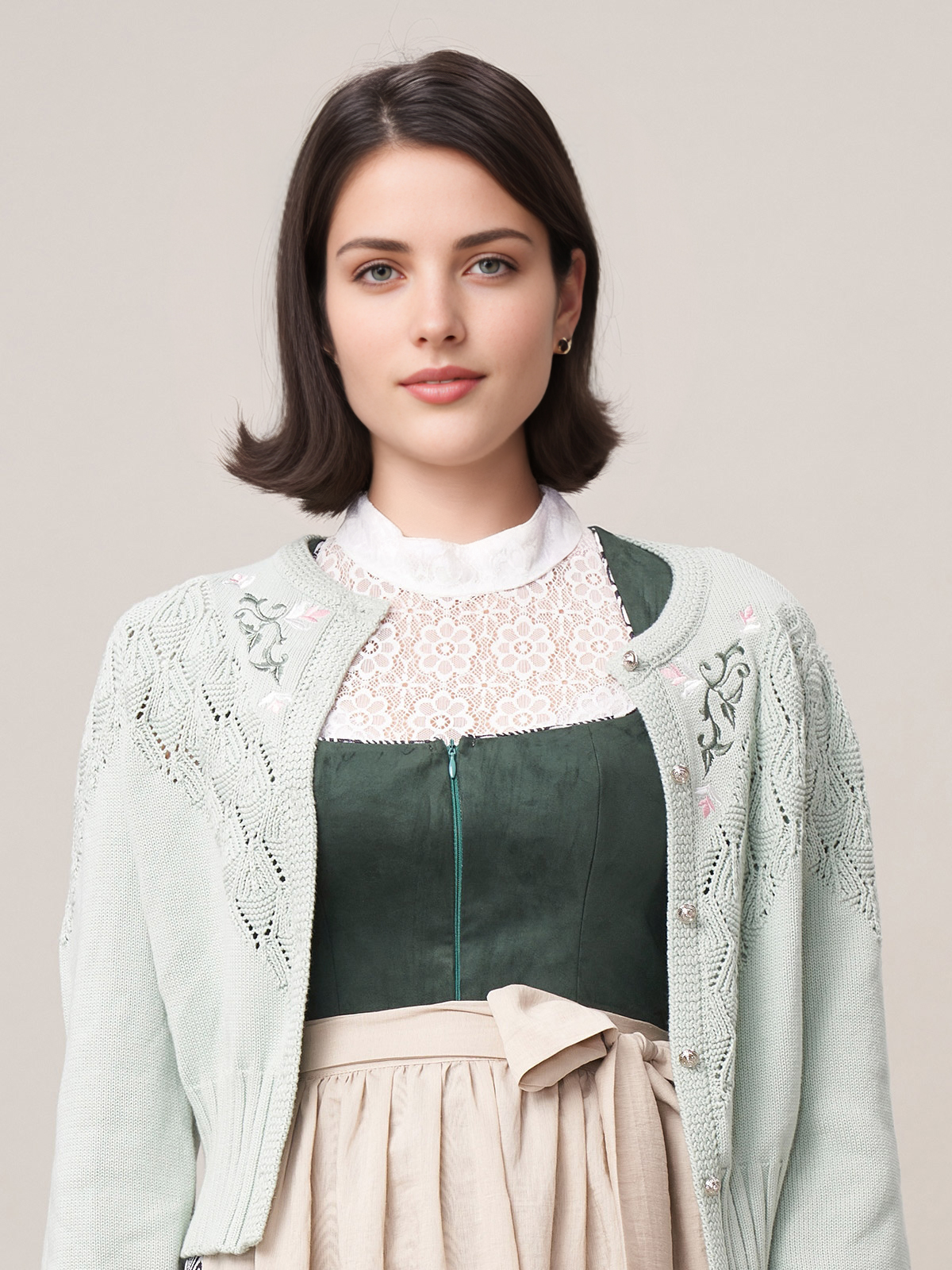 Dirndl-Stilistik mit modernen Accessoires