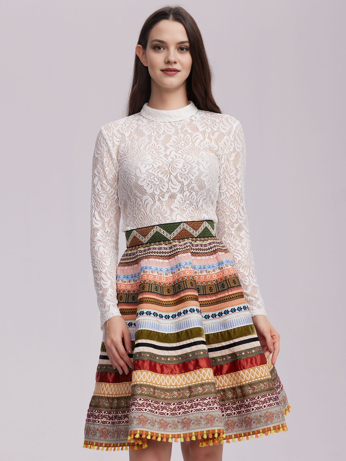 Dirndlbluse grün mit rustikalem Charme