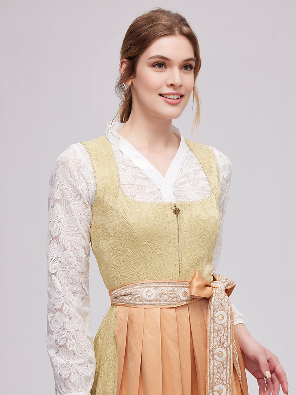 Dirndlbluse in Gelb